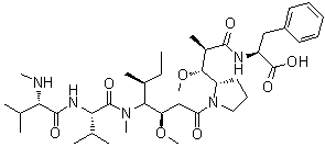 一甲基澳瑞他汀 F分子结构 (CAS 745017-94-1)