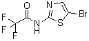 N-(5-溴噻唑-2-基)-2,2,2-三氟乙酰胺分子结构 (CAS 745053-65-0)