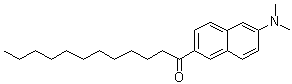 6-月桂酰-2-(二甲基氨基)萘分子结构 (CAS 74515-25-6)