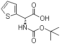 Boc-(R)-2-噻吩基甘氨酸分子结构 (CAS 74562-03-1)