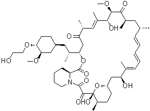 7-O-去甲基-42-O-(2-羟基乙基)雷帕霉素分子结构 (CAS 745779-75-3)