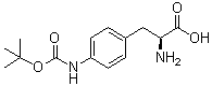 4-[[(1,1-二甲基乙氧基)羰基]氨基]-L-苯丙氨酸分子结构 (CAS 74578-48-6)