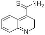 喹啉-4-硫代甲酰胺分子结构 (CAS 74585-98-1)