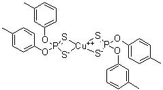 CAS 登录号：7464-04-2, 二硫代磷酸 O-间甲苯基 O-对甲苯基酯铜盐