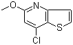 structure of CAS# 74695-46-8, 7-氯-5-甲氧基噻吩并[3,2-b]吡啶
