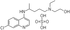 structure of CAS# 747-36-4, 硫酸羟基氯喹