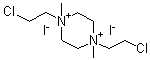 CAS # 7470-46-4, 1,4-Bis(2-chloroethyl)-1,4-dimethylpiperazinium diiodide