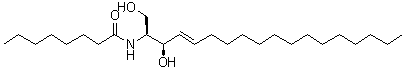 N-辛酰-D-赤式-鞘氨醇分子结构 (CAS 74713-59-0)