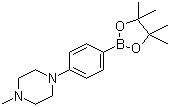 structure of CAS# 747413-21-4, 4-(4-甲基-1-哌嗪基)苯硼酸频哪醇酯