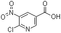 structure of CAS# 7477-10-3, 6-氯-5-硝基烟酸