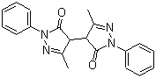 structure of CAS# 7477-67-0, 4,4'-双(1-苯基-3-甲基-5-吡唑啉酮)