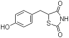 structure of CAS# 74772-78-4, 5-(4-羟基苄基)-1,3-噻唑烷-2,4-二酮