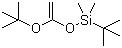 (1-叔丁氧乙烯氧基)(叔丁基)二甲基硅烷分子结构 (CAS 74786-02-0)