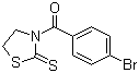 3-(4-溴苯甲酰)-2-噻唑烷硫酮分子结构 (CAS 74834-46-1)