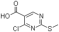 structure of CAS# 74840-34-9, 4-氯-2-(甲硫基)-5-嘧啶羧酸