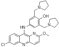 咯萘啶分子结构 (CAS 74847-35-1)