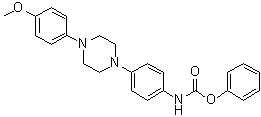 CAS # 74853-06-8, [4-[4-(4-Methoxyphenyl)-1-piperazinyl]phenyl]carbamic acid phenyl ester