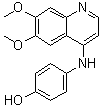 4-[(6,7-二甲氧基-4-喹啉基)氨基]苯酚分子结构 (CAS 748707-58-6)