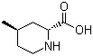 structure of CAS# 74892-81-2, (2R,4R)-4-Methylpiperidine-2-carboxylic acid