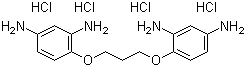 1,3-二(2,4-二氨基苯氧基)丙烷四盐酸盐分子结构 (CAS 74918-21-1)