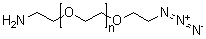 alpha-(2-氨基乙基)-omega-(2-叠氮基乙氧基)-聚氧乙烯分子结构 (CAS 749244-38-0)