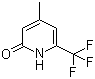 4-甲基-6-(三氟甲基)吡啶-2(1H)-酮分子结构 (CAS 749256-84-6)