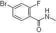 structure of CAS# 749927-69-3, 4-溴-2-氟-N-甲基苯甲酰胺