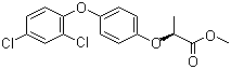 (2S)-2-[4-(2,4-二氯苯氧基)苯氧基]丙酸甲酯分子结构 (CAS 75021-72-6)