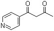 1-(4-吡啶基)-1,3-丁二酮分子结构 (CAS 75055-73-1)
