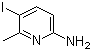 2-氨基-5-碘-6-甲基吡啶分子结构 (CAS 75073-11-9)