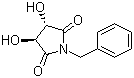 structure of CAS# 75172-31-5, (3R,4R)-1-苄基-3,4-二羟基吡咯烷-2,5-二酮