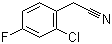 2-氯-4-氟苯乙腈分子结构 (CAS 75279-56-0)