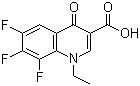 1-乙基-6,7,8-三氟-1,4-二氢-4-氧代喹啉-3-羧酸分子结构 (CAS 75338-42-0)