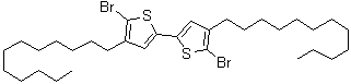 5,5'-二溴-4,4'-双十二烷基-2,2'-联噻吩分子结构 (CAS 753470-95-0)