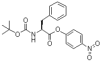 CAS 登录号：7535-56-0, N-(叔丁基氧羰基)-L-苯丙氨酸对硝基苯基酯
