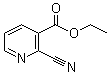structure of CAS# 75358-90-6, Ethyl 2-cyanonicotinate