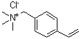 structure of CAS# 7538-38-7, (4-Vinylbenzyl)trimethylammonium chloride