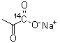 [1-<sup>14</sup>C]丙酮酸钠分子结构 (CAS 7540-66-1)