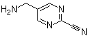5-(氨基甲基)-2-嘧啶甲腈分子结构 (CAS 754165-23-6)