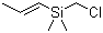 structure of CAS# 75422-66-1, (Chloromethyl)dimethyl-1-propenylsilane