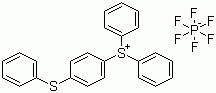 structure of CAS# 75482-18-7, 4-(苯硫基)苯基二苯基硫鎓六氟磷酸盐