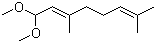 structure of CAS# 7549-37-3, 1,1-二甲氧基-3,7-二甲基-2,6-辛二烯
