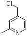 4-(氯甲基)-2-甲基吡啶分子结构 (CAS 75523-42-1)