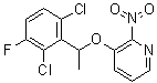 3-[1-(2,6-二氯-3-氟苯基)乙氧基]-2-硝基吡啶分子结构 (CAS 756521-08-1)