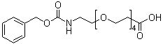 structure of CAS# 756526-00-8, 5,8,11,14-Tetraoxa-2-azaheptadecanedioic acid 1-(phenylmethyl) ester