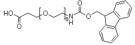structure of CAS# 756526-02-0, 5,8,11,14,17,20,23,26-Octaoxa-2-azanonacosanedioic acid 1-(9H-fluoren-9-ylmethyl) ester