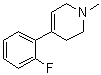 CAS 登录号：75663-55-7, 4-(2-氟苯基)-1,2,3,6-四氢-1-甲基吡啶