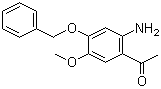 structure of CAS# 75665-73-5, 1-(2-Amino-4-benzyloxy-5-methoxyphenyl)ethanone