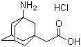 structure of CAS# 75667-94-6, (3-氨基金刚烷-1-基)乙酸盐酸盐