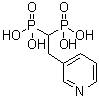 structure of CAS# 75755-10-1, P,P'-[2-(3-吡啶基)亚乙基]二膦酸